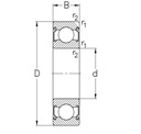 Guľôčkové ložisko 6011 ZZ NKE 55x90x18 2Z Značka NKE