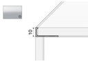 A51 Кромочная полоса 10мм СЕРЕБРЯНАЯ 200см