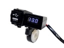 ГНІЗДО 2 X USB 5V / 3.1 A + ВОЛЬТМЕТР (BLUE)  фото 10