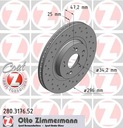 ZIMMERMANN SPORT DISCS FRONT ACCORD VIII 08-15 photo 2 - milautoparts-fr.ukrlive.com