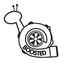 Наклейка на автомобиль BOOSTED Turbo TUNING STICKERS