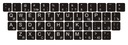 Наклейки для клавиатуры QWERTY+КИРИЛЛИЦА 13х13 мм