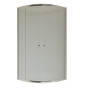 DUSO Kabina półokrągła 90 cm transparentna DS402T