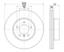 KOTÚČE MIKODA 0441 GT BMW 5 E60 E61 predné 324mm Katalógové číslo dielu 0441GT BMW 5 E60 E61