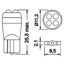 AMPOULE RS LED T10, W5W 1 PC. photo 3 - milautoparts-fr.ukrlive.com