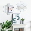 Zrkadlo Hexagon 8 ks akrylové rôzne kompozície Materiál rámu plast