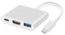 Адаптер 3в1 HUB USB-C HDMI к MacBook