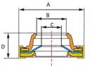 SEAL FRONT MITSUBISHI MSC60CAS photo 3 - milautoparts-fr.ukrlive.com