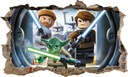 Nálepka Plagát na stenu STAR WARS LEGO 3D XXXL Šírka produktu 100 cm