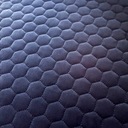 Стеганая бархатная обивочная ткань черного цвета с шестигранником