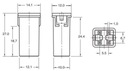 FUSES KOSTKOWY JAPVAL MINI FEMALE ZENSKI 40A photo 2 - milautoparts-fr.ukrlive.com