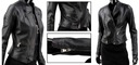Dámska kožená bunda Ramoneska DORJAN MEL450 L Dominujúca farba čierna