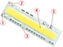 LED MODUL COB 150W BIELA teplá alebo studená vložka dióda PRIAMO pod 230V Symbol MODUŁ COB 150W 230V