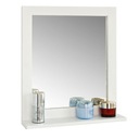 FRG129-W Zrkadlo Nástenné zrkadlo Kúpeľňové zrkadlo s policou biele 40x49x10 Typ zrkadla nástenný