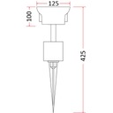 Zatĺkací predlžovací kábel do záhrady pre 4 zásuvky RUM-LUX Kód výrobcu PW-2/4