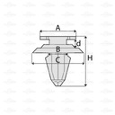 FIAT SUZUKI CLAMPS WCISKI ATTACHMENT PINS 10SZTUK photo 2 - milautoparts-fr.ukrlive.com