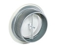 Приточная вентиляция АНЕМОСТАТ, металл, круглый, белая решетка, 150 мм + РАМА
