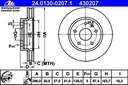 ATE DISQUES AVANT OPEL INSIGNIA 16