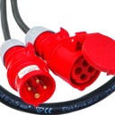 prodlužovací kabel silový 16A 4p gumový OW 4x2,5 50m Barva černá