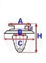 RIVET DE REVÊTEMENT / DE CARTES BMW 3 E30 E46 / 7 E32 (10SZT.) photo 6 - milautoparts-fr.ukrlive.com