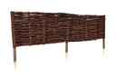 Плетеный забор PALISADE WICKER EDGE Плетеная кромка 120 x 40 PL