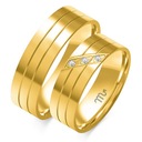 Zlaté prstene DIAMANTY PREMIUM MODEL OE-27B Značka Inna marka