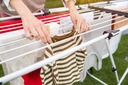VILEDA Balkónová sušička na bielizeň DOBLE Ďalšie vlastnosti nastavenie šírky držiak na sušenie prádla