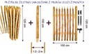 Štachetový plot drevený záhradný 5m 90cm 8-10 Producent Floranica