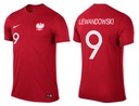 KOSZULKA NIKE POLSKA LEWANDOWSKI 2018 137-147