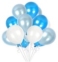 Воздушные шары синего белого голубого цвета. Пастель 50 шт 051