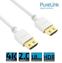 Фирменный кабель HDMI 4K 18Gbps 1,0м гибкий белый