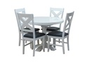 Sada nábytku: Okrúhly stôl Caesar + 4x stolička Tvar stola okrúhly