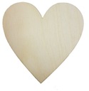 Деревянное декупажное сердце 6см, 100 штук лоскутных сердечек