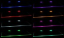 4-точечный светодиодный зажим RGB для стеклянной полки ВЕСЬ КОМПЛЕКТ