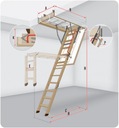 Чердачная лестница с люком FAKRO LWK PLUS 80x120/280