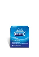 DUREX EXTRA SAFE Prezerwatywy, 3 sztuki