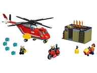 LEGO City 60108 Helikopter strażacki straż pożarna motocykl