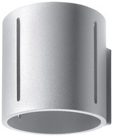 Moderné Minimalistické nástenné svietidlo IBERIA Ozdobné valce Sivé