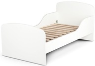 Łóżko dziecięce Białe BEZ MATERACA140x70 cm 244163