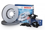2× Bosch 0 986 478 843 Brzdový kotúč + Bosch 0 986 424 556 Sada brzdových doštičiek, kotúčové brzdy