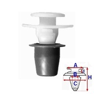 Клипса листви seat vw golf ii passat b3 a81056 - фото