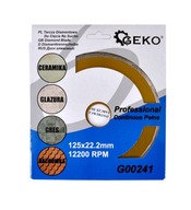 Diamantový kotúč Geko G00241 pre gres 125mm