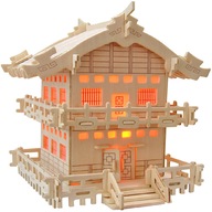 DREVENÉ 3D PRIESTOROVÉ PUZZLE JAPONSKÁ CHATA