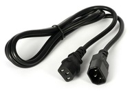 Kabel zasilający Akyga AK-PC-03A przedłużacz CCA IEC C13 / C14 1.8 m