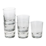 POHÁRE NA NÁPOJE 230 ml KOMPLET 6 ks IKEA GODIS