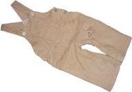 IMPIDIMPI sztruksowe spodnie z podszewką 80 cm