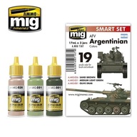 Ammo Mig 7167 AFV Argentinian Colors Colors - Akrylová inteligentná sada (3x17ml)