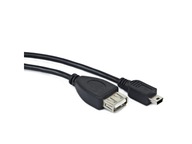 ASM KABEL OTG mini USB B - USB A adapter host 20cm