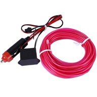Optické vlákno červené EL wire Ambient LED pásik 5m