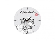 Catahoula Leopard Dog Stojace hodiny s grafikou, MDF